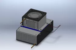 TEC Module cooler Free 3D model