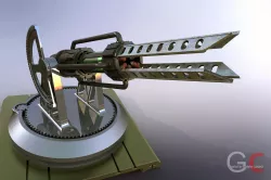 Tesla Cannon Free 3D model