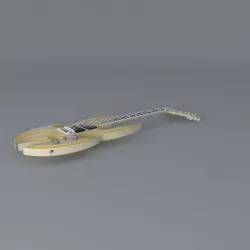The Death Axe guitar Free 3D model
