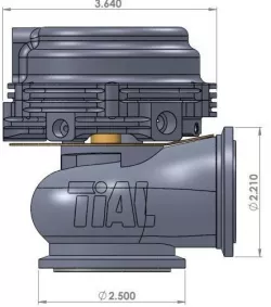 Tial turbo wastegate Free 3D model