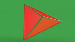 Triangular Based Pyramid Free 3D model