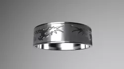 Tribal Ring Free low-poly  3D model