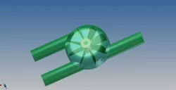 Turbine muffler Free 3D model