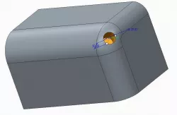 Tutorial How to create Hole feature on any surface with Creo ... Free 3D model