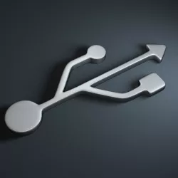 USB Symbol 3D model