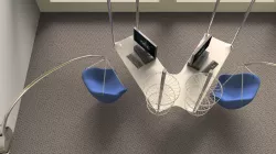 V office desk Free 3D model