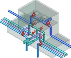 Valves station - Camin de vane Free 3D model
