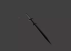 Warlord Battle Sword Free low-poly  3D model