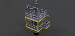 Well access platform Free 3D model