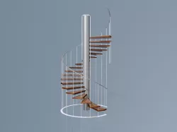 Winding staircase Free 3D model