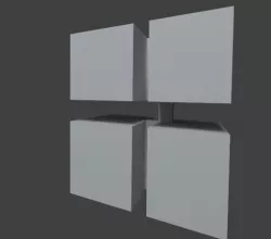 WIndows logo 3Dified Free 3D model