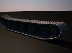World War 2 tanks tracks Free 3D model