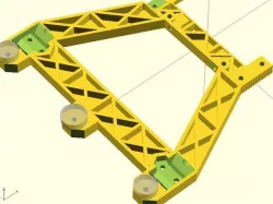 Y carriage for linear ball bearing module with 3 or 4 point leveling