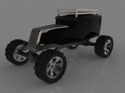 Zombie Survival Sedan Free 3D model