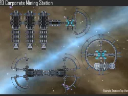 2D Corporate Mining Station Texture