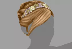 3D Hair for Girl 03 Low Poly Low-poly  3D model