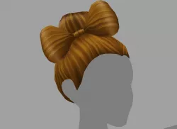 3D Hair for Girl 04 Low Poly Low-poly  3D model