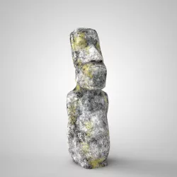 3D Moai statue 3D model