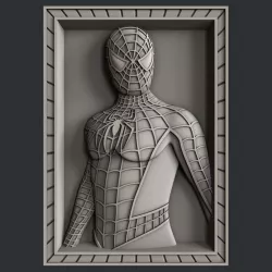 3d STL models for CNC router Spider Man 3D model