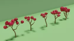 47 Trees assets Pack  Low-poly  3D model