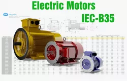 72 CAD Models - Electric motors IEC B35 3D model