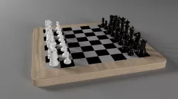 A chess set 3D model