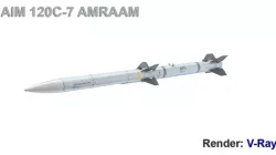 AIM 120C-7 AMRAAM 3D model