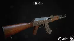 AK - 47  Low-poly  3D model