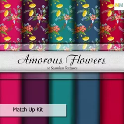 Amorous Flowers Seamless Textures Set Texture