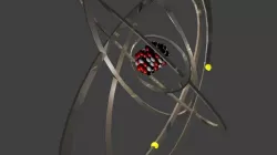 An atom 3D model