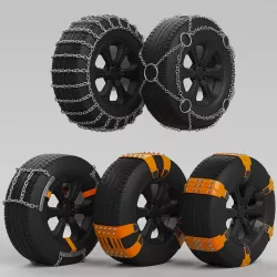 Anti slip chains 3D model