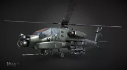 Apache AH-64 Attack Helicopter 3D model