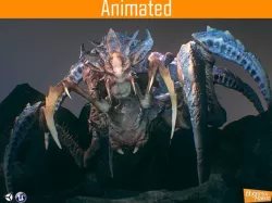 Arachnid Boss Low-poly  3D model