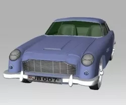 Aston Martin DB5 Low-poly  3D model