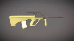 Aug Weapon Low-poly  3D model