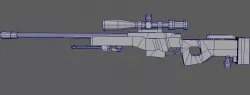AWP weapon Low-poly  3D model