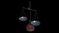 Balance scale 3D model