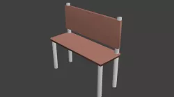 bench 3D model