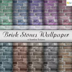Brick Stones Wall Seamless Textures Set Texture