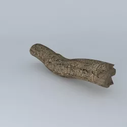 Bronze Log 3D model