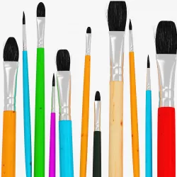 Brush Painting 3D model
