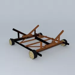 Carreta stranding Boat II 3D model