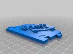 Catan Blue x1 Water 3-4 Brick Port