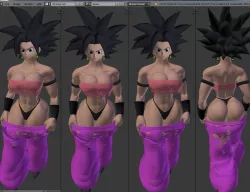 caulifla sexy thicc Low-poly  3D model