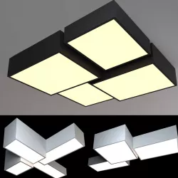 Ceiling lamps set 007 3D model