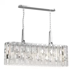 Chandelier Lucia Tucci Virginia 1371-9 Chrome 3D model