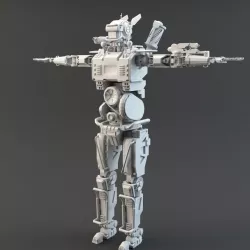Chappie V2 Lowpoly 3D model