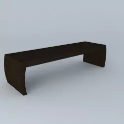 Christian Liaigre Bench 3D model