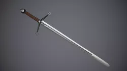 Claymore sword Low-poly  3D model
