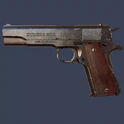 Colt M1911  Low-poly  3D model